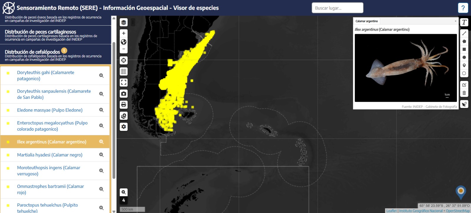 cuerpo geovisor